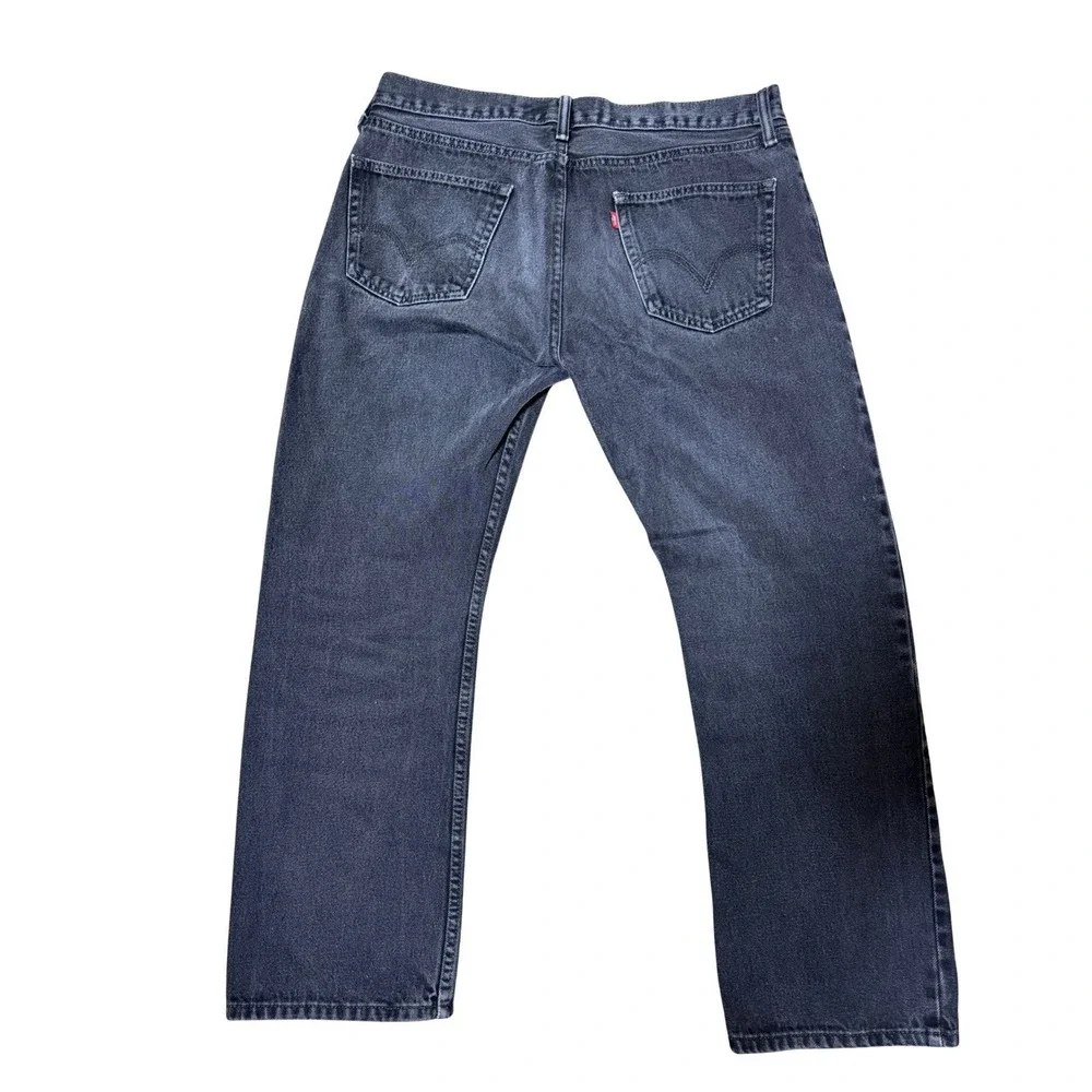 Levis 505 Jeans Mens 36x30 Black Regular Fit Denim Pants Cotton Levi's 2010 Y2K